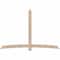 Ekena Millwork Bellingham Smooth Timber Gable Bracket, Douglas Fir, 108"W x 72"H x 3 1/2"D x 5 1/2"F, 16/12 Pitch GBW108X72X0406BEL00SDF - alternate 1